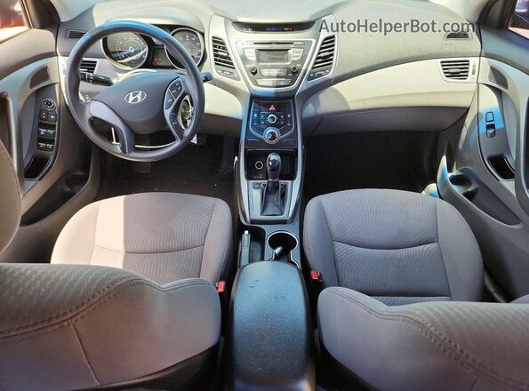 5NPDH4AE3GH757936 2016 HYUNDAI ELANTRA Red Вид панелі приладів