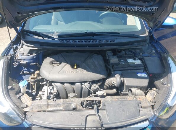 5NPDH4AE3GH766247 2016 HYUNDAI ELANTRA Синий Вид сзади