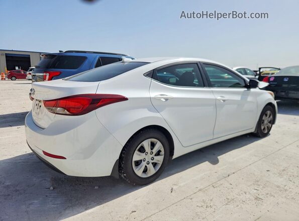 5NPDH4AE3GH769584 2016 HYUNDAI ELANTRA White Rear right