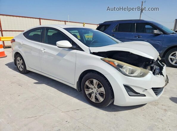 5NPDH4AE3GH769584 2016 HYUNDAI ELANTRA White Front right