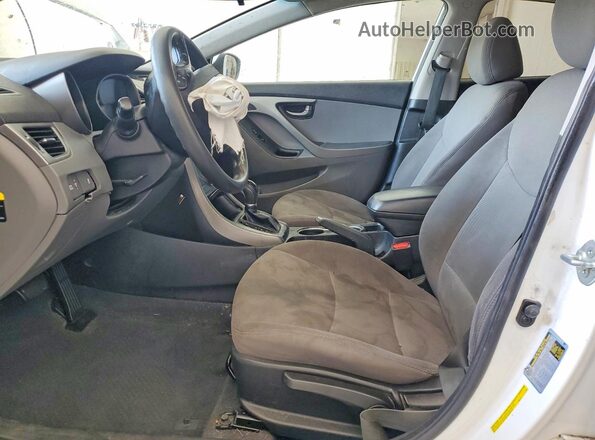 5NPDH4AE3GH774199 2016 HYUNDAI ELANTRA White Սալոնի դիմացի տեսք