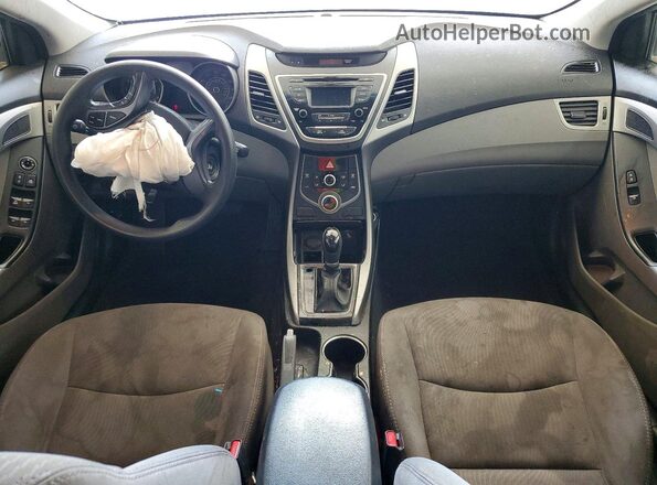 5NPDH4AE3GH774199 2016 HYUNDAI ELANTRA White Առջևի վահանակի տեսք