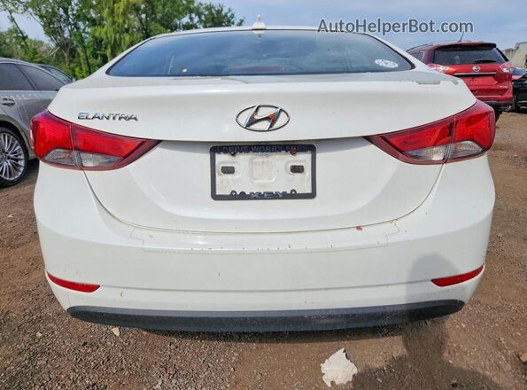 5NPDH4AE3GH778267 2016 HYUNDAI ELANTRA White Widok z tyłu