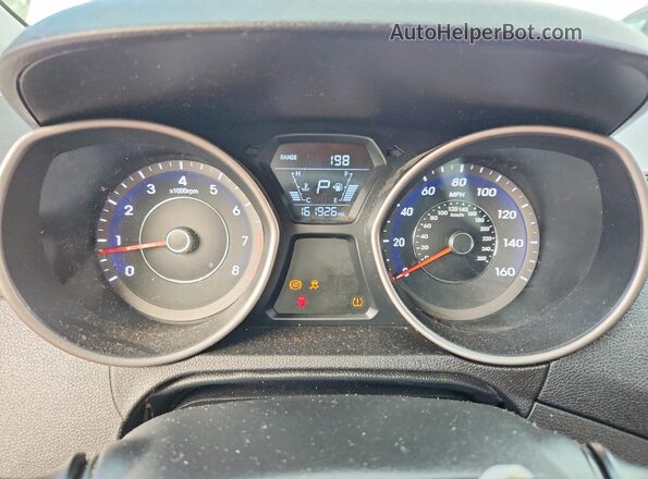 5NPDH4AE3GH778267 2016 HYUNDAI ELANTRA White Widok zestawu wskaźników