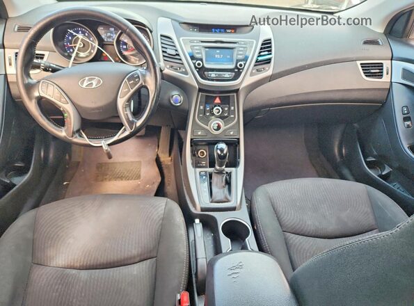 5NPDH4AE3GH778267 2016 HYUNDAI ELANTRA White Widok deski rozdzielczej