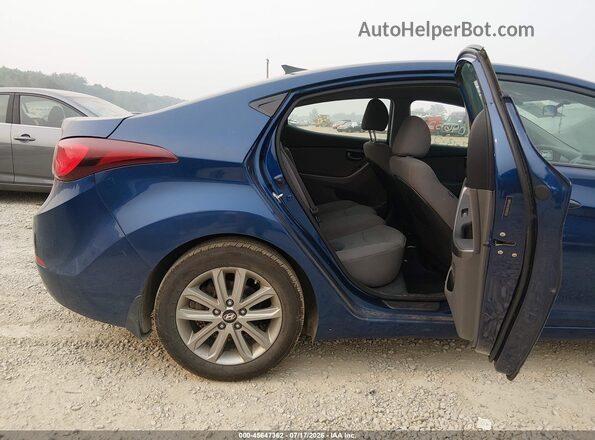 5NPDH4AE4GH660566 2016 HYUNDAI ELANTRA Blue VIN კოდის სტიკერის ხედი