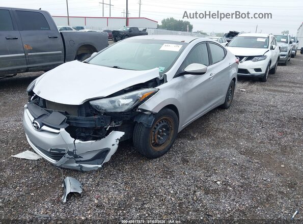 5NPDH4AE4GH675732 2016 HYUNDAI ELANTRA Silver Front left