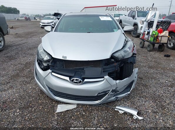 5NPDH4AE4GH675732 2016 HYUNDAI ELANTRA Silver Front view