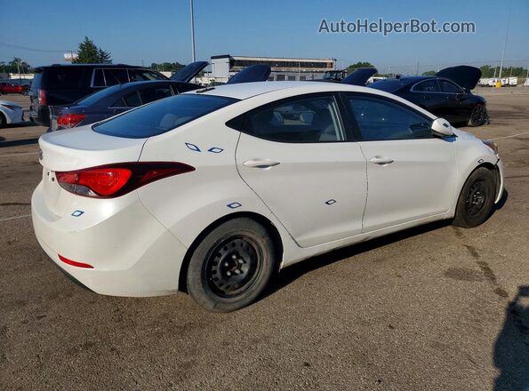 5NPDH4AE4GH677691 2016 HYUNDAI ELANTRA White Trasero derecho