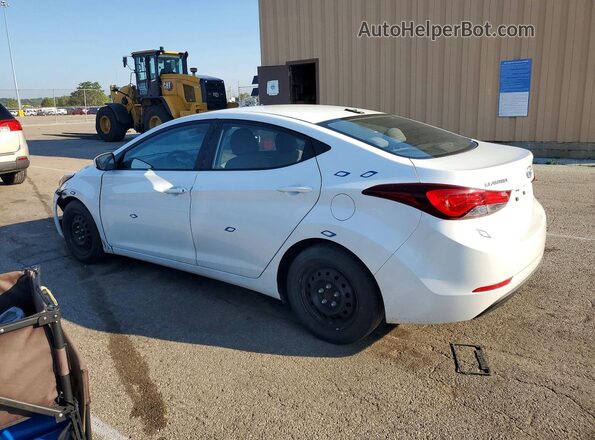 5NPDH4AE4GH677691 2016 HYUNDAI ELANTRA White Trasero izquierdo