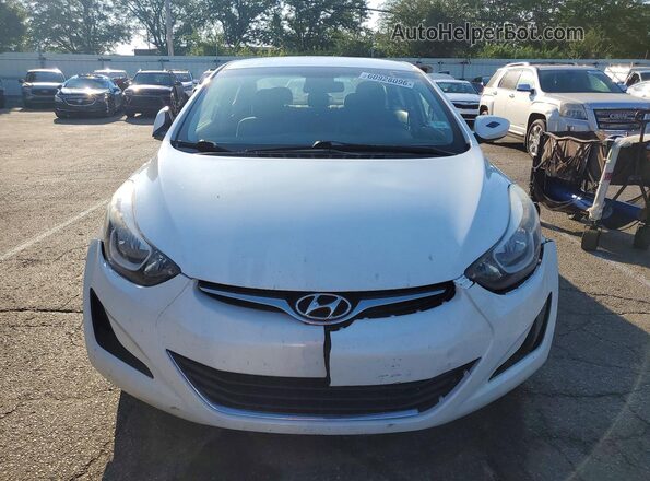 5NPDH4AE4GH677691 2016 HYUNDAI ELANTRA White Vista frontal