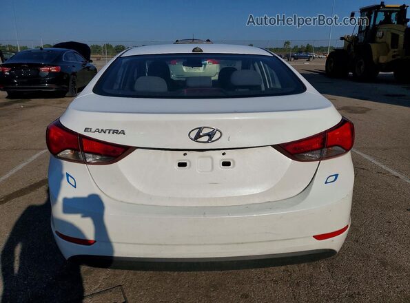 5NPDH4AE4GH677691 2016 HYUNDAI ELANTRA White Vista trasera