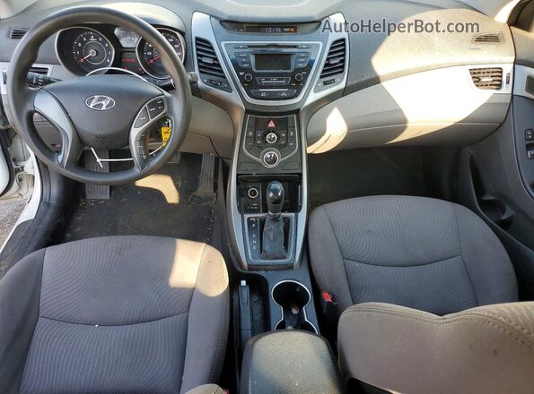 5NPDH4AE4GH677691 2016 HYUNDAI ELANTRA White Vista del salpicadero