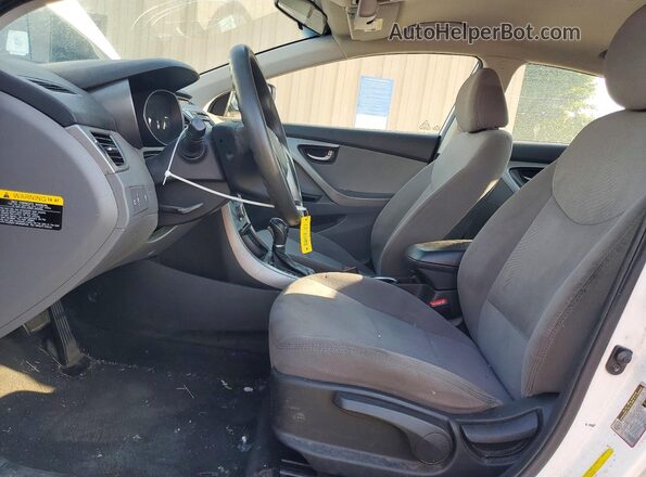 5NPDH4AE4GH677691 2016 HYUNDAI ELANTRA White Vista interior delantera