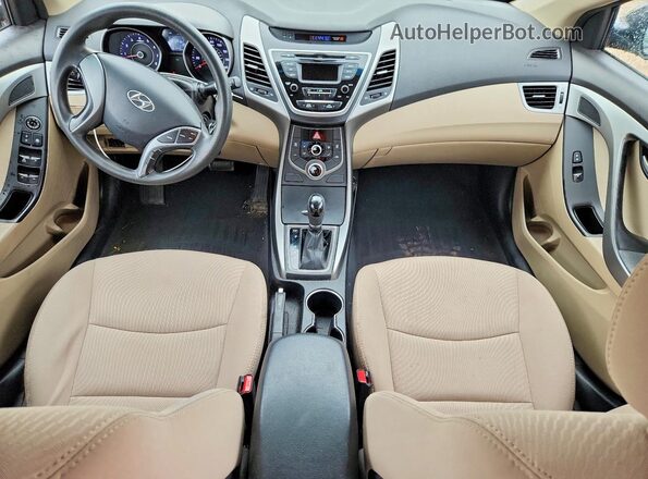 5NPDH4AE4GH681398 2016 HYUNDAI ELANTRA Black Vista del salpicadero