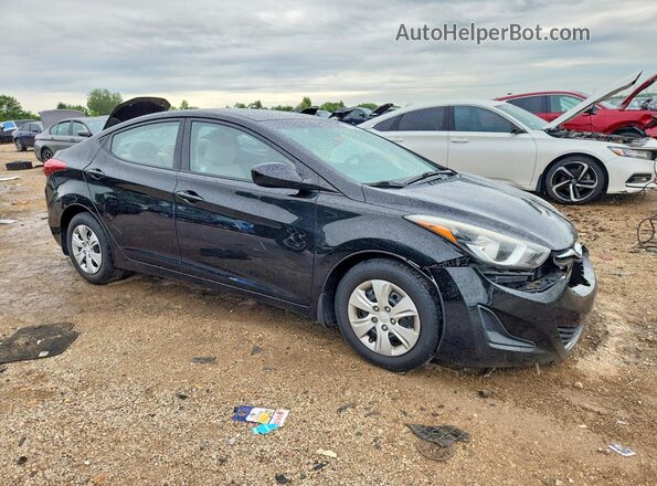 5NPDH4AE4GH681398 2016 HYUNDAI ELANTRA Black Delantero derecho