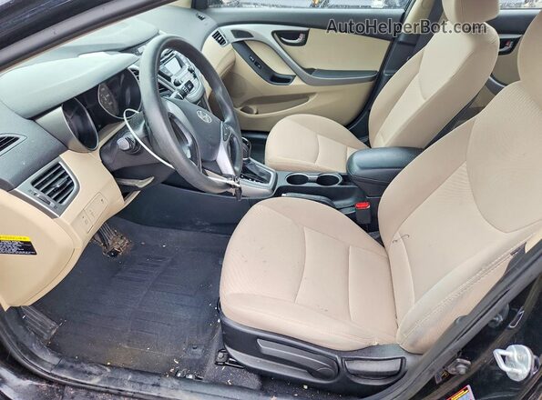 5NPDH4AE4GH681398 2016 HYUNDAI ELANTRA Black Vista interior delantera