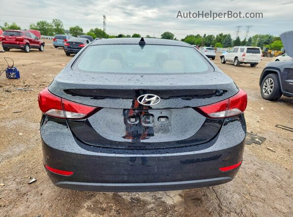5NPDH4AE4GH681398 2016 HYUNDAI ELANTRA Black Vista trasera
