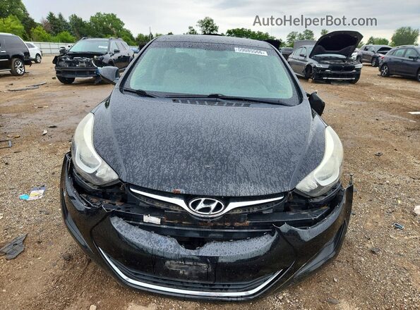 5NPDH4AE4GH681398 2016 HYUNDAI ELANTRA Black Vista frontal
