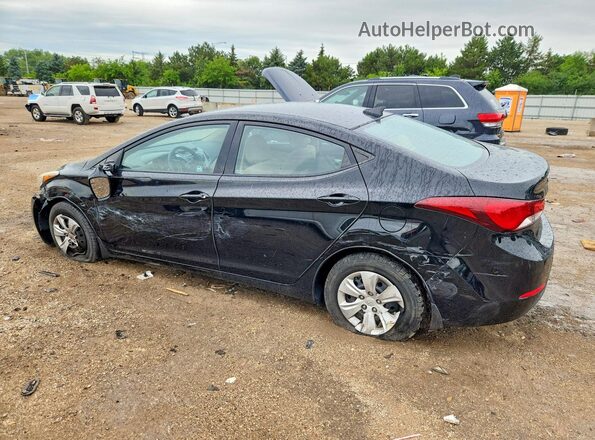 5NPDH4AE4GH681398 2016 HYUNDAI ELANTRA Black Trasero izquierdo