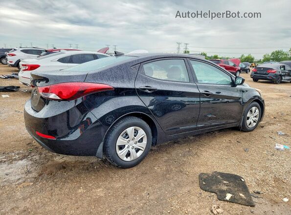 5NPDH4AE4GH681398 2016 HYUNDAI ELANTRA Black Trasero derecho