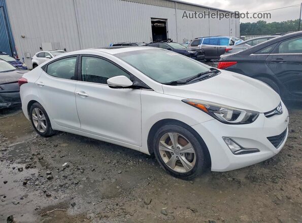 5NPDH4AE4GH685659 2016 HYUNDAI ELANTRA White Delantero derecho