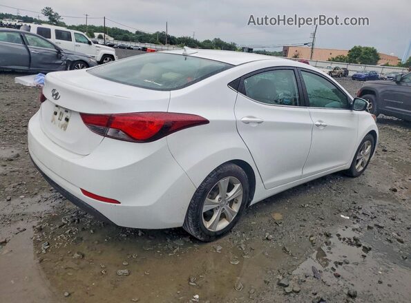5NPDH4AE4GH685659 2016 HYUNDAI ELANTRA White Trasero derecho