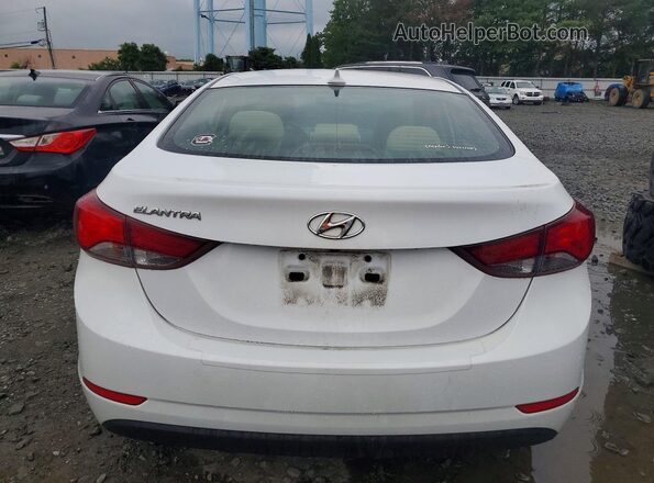 5NPDH4AE4GH685659 2016 HYUNDAI ELANTRA White Vista trasera