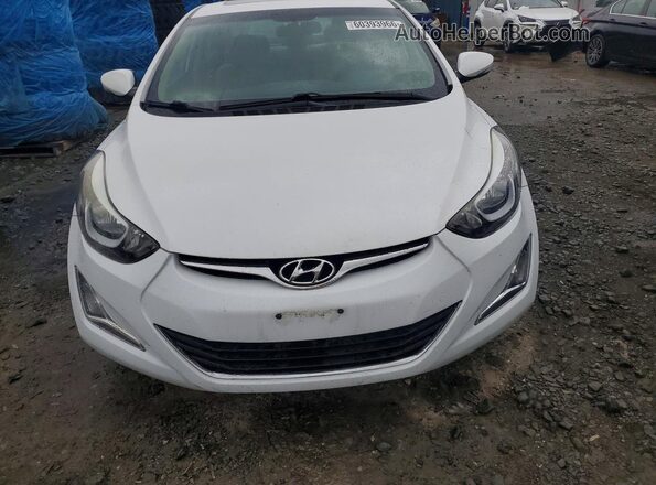 5NPDH4AE4GH685659 2016 HYUNDAI ELANTRA White Vista frontal