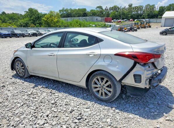 5NPDH4AE4GH713153 2016 HYUNDAI ELANTRA Silver Trasero izquierdo