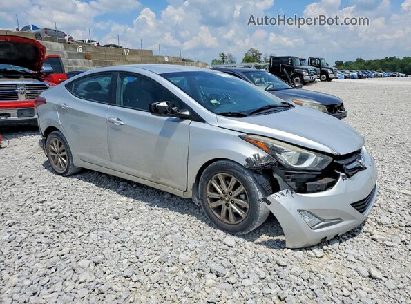 5NPDH4AE4GH713153 2016 HYUNDAI ELANTRA Silver Delantero derecho