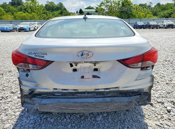 5NPDH4AE4GH713153 2016 HYUNDAI ELANTRA Silver Vista trasera