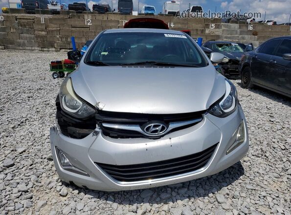 5NPDH4AE4GH713153 2016 HYUNDAI ELANTRA Silver Vista frontal