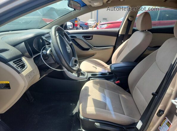 5NPDH4AE4GH713170 2016 HYUNDAI ELANTRA Gray Vista interior delantera