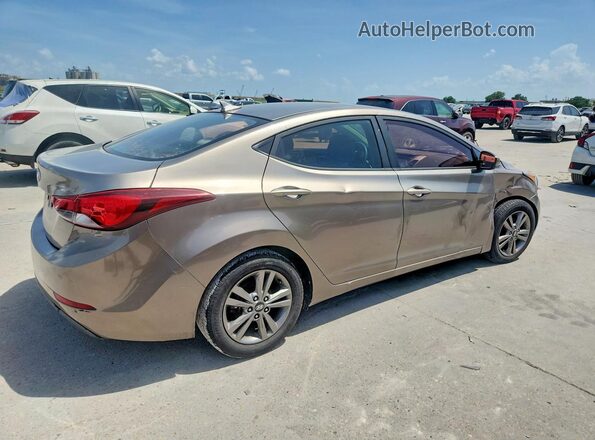 5NPDH4AE4GH713170 2016 HYUNDAI ELANTRA Gray Trasero derecho
