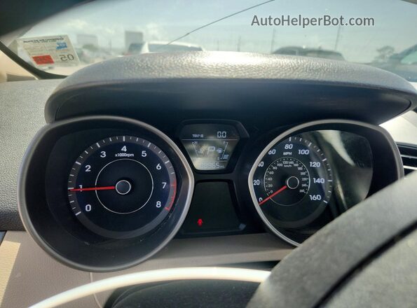 5NPDH4AE4GH713170 2016 HYUNDAI ELANTRA Gray Vista del cuadro de instrumentos