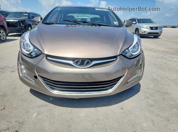 5NPDH4AE4GH713170 2016 HYUNDAI ELANTRA Gray Vista frontal