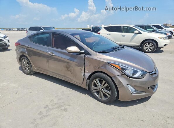 5NPDH4AE4GH713170 2016 HYUNDAI ELANTRA Gray Delantero derecho