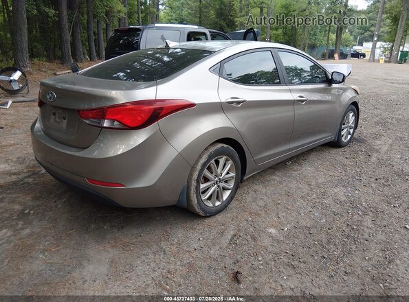 5NPDH4AE4GH716277 2016 HYUNDAI ELANTRA Beige Հետևի աջ
