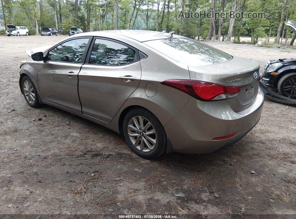 5NPDH4AE4GH716277 2016 HYUNDAI ELANTRA Beige Հետևի ձախ