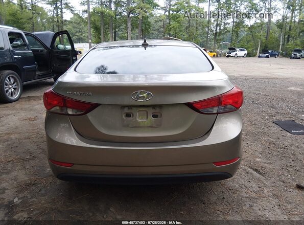 5NPDH4AE4GH716277 2016 HYUNDAI ELANTRA Beige 