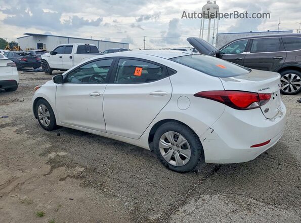 5NPDH4AE4GH730888 2016 HYUNDAI ELANTRA White Rear left