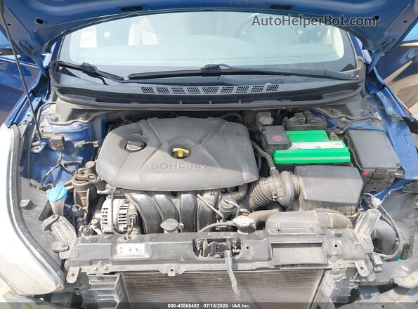 5NPDH4AE4GH732754 2016 HYUNDAI ELANTRA Синий Вид сзади
