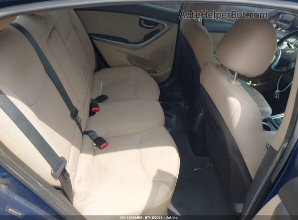5NPDH4AE4GH732754 2016 HYUNDAI ELANTRA Синий Вид наклейки с VIN-кодом