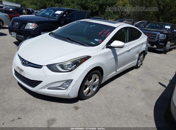 5NPDH4AE4GH739848 2016 HYUNDAI ELANTRA White Przód lewy