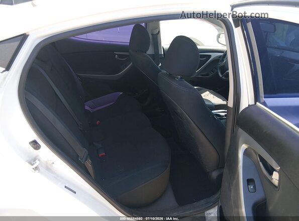 5NPDH4AE4GH739848 2016 HYUNDAI ELANTRA White Widok naklejki z numerem VIN
