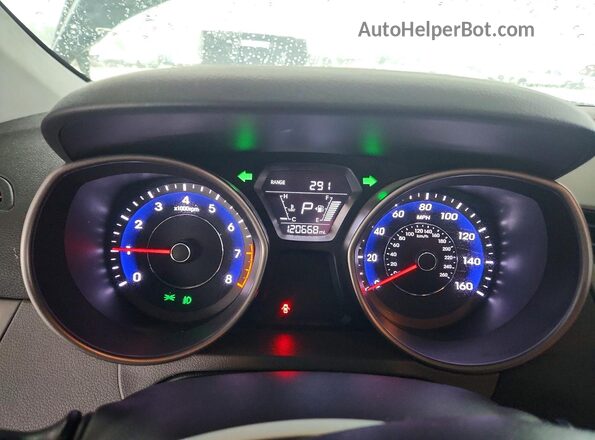 5NPDH4AE4GH743771 2016 HYUNDAI ELANTRA Black Vista del cuadro de instrumentos