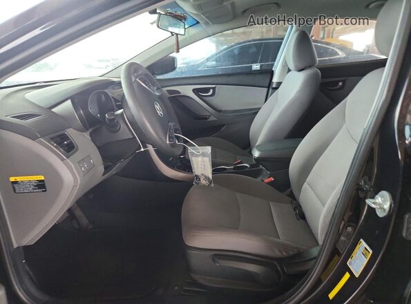 5NPDH4AE4GH743771 2016 HYUNDAI ELANTRA Black Vista interior delantera