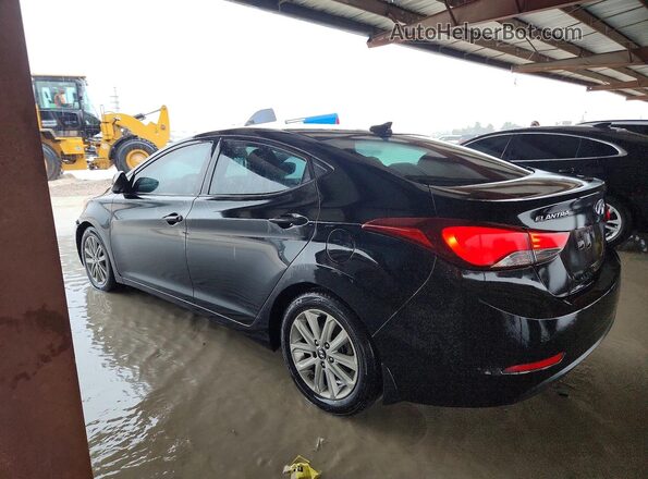 5NPDH4AE4GH743771 2016 HYUNDAI ELANTRA Black Trasero izquierdo