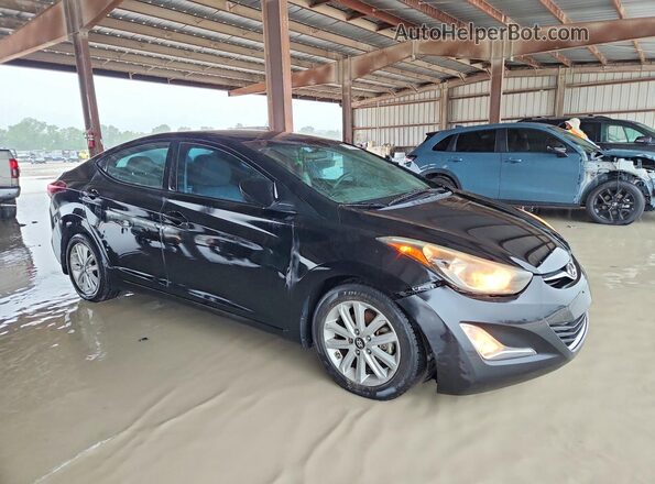 5NPDH4AE4GH743771 2016 HYUNDAI ELANTRA Black Delantero derecho